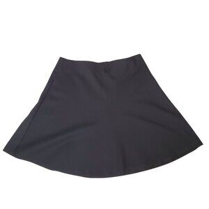 Black Flared Skirt By Loft XS Rayon/Nylon/Spandex Blend